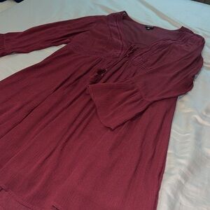 Torrid lace up gauze mini dress- size 00/10